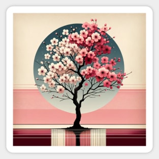 Blossom Silhouette: The Elegy of Spring Sticker